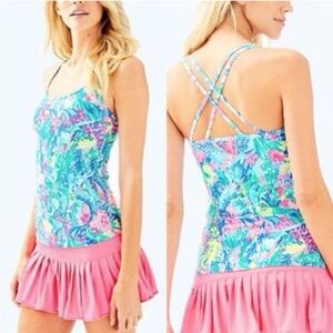 Lilly Pulitzer Luxletic Avida Tank Mermaids Cove UPF 50+
 | Size Women’s Small